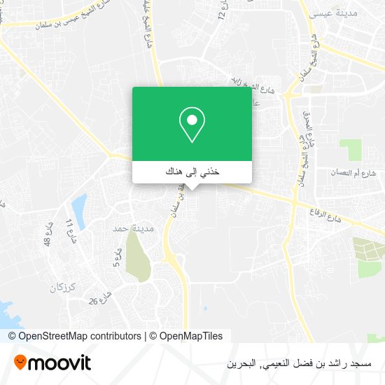 خريطة مسجد راشد بن فضل النعيمي