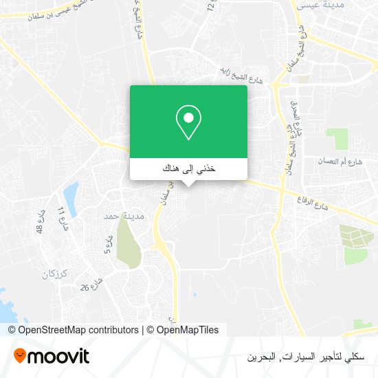خريطة سكلي لتأجير السيارات