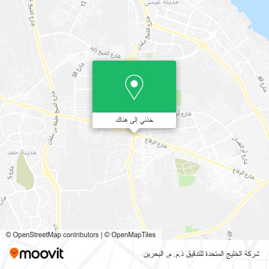 خريطة شركة الخليج المتحدة للتدقيق ذ.م. م
