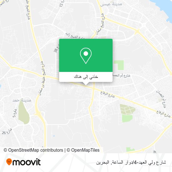 خريطة شارع ولي العهد-4/دوار الساعة