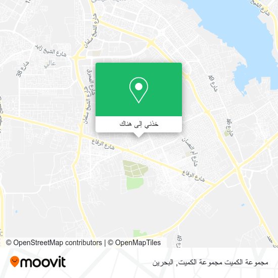 خريطة مجموعة الكميت مجموعة الكميت
