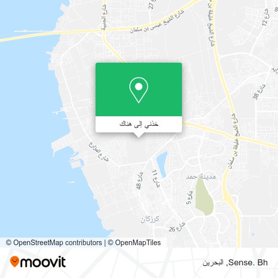 خريطة Sense. Bh