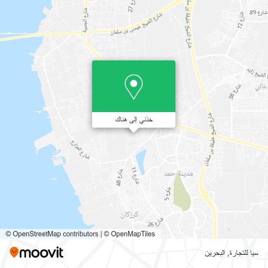 خريطة سيا للتجارة
