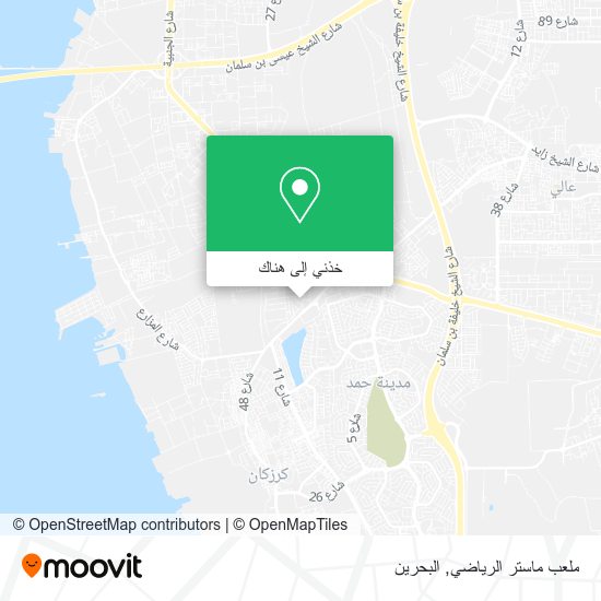 خريطة ملعب ماستر الرياضي