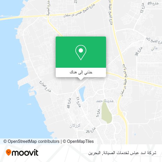 خريطة شركة اسد عباس لخدمات الصيانة