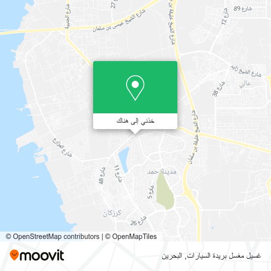 خريطة غسيل مغسل بريدة السيارات