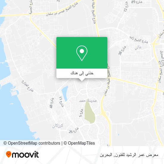 خريطة معرض عمر الرشيد للفنون