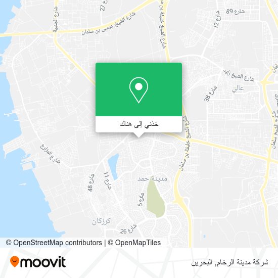 خريطة شركة مدينة الرخام