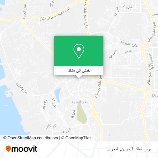 خريطة سرير الملك البحرين