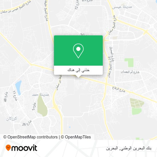 خريطة بنك البحرين الوطني