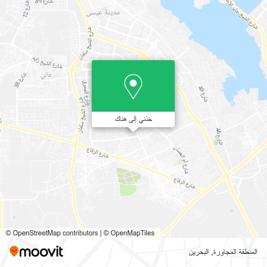خريطة المنطقة المجاورة