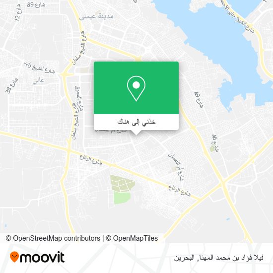 خريطة فيلا فؤاد بن محمد المهنا