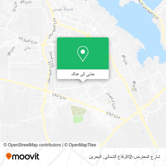 خريطة شارع المعترض-2/الرفاع الشمالي