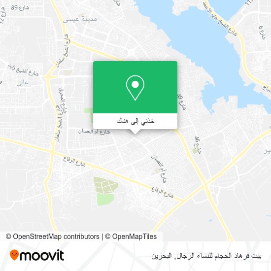 خريطة بيت فرهاد الحجام للنساء الرجال