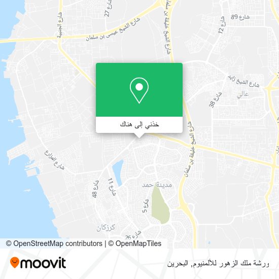 خريطة ورشة ملك الزهور للألمنيوم