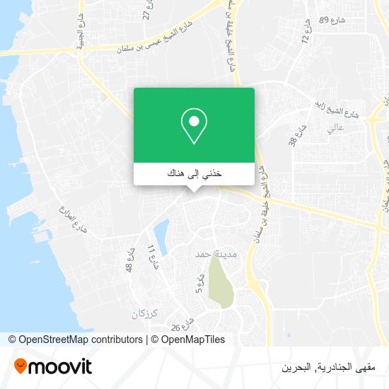 خريطة مقهى الجنادرية