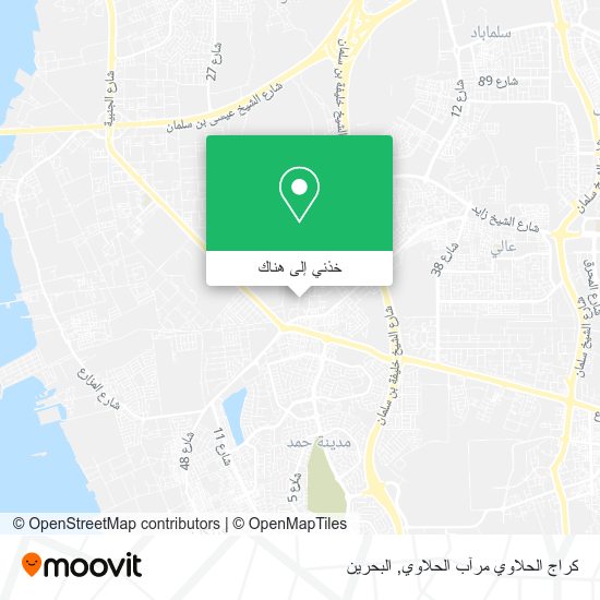 خريطة كراج الحلاوي مرآب الحلاوي