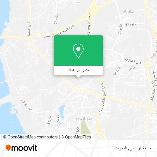 خريطة حديقة الزينجي