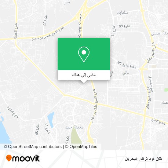 خريطة كنق فود ترك