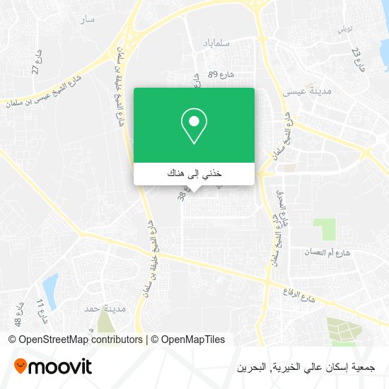 خريطة جمعية إسكان عالي الخيرية