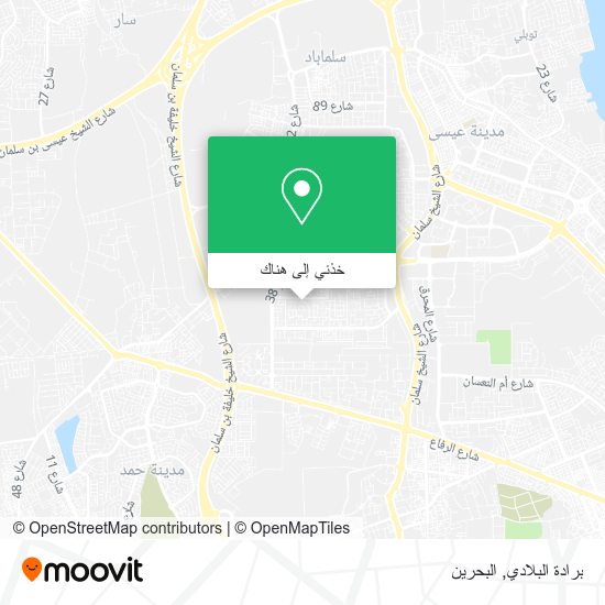 خريطة برادة البلادي