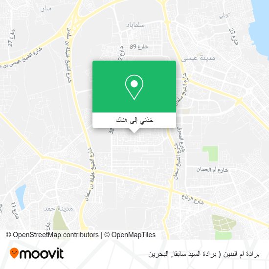 خريطة برادة ام البنين