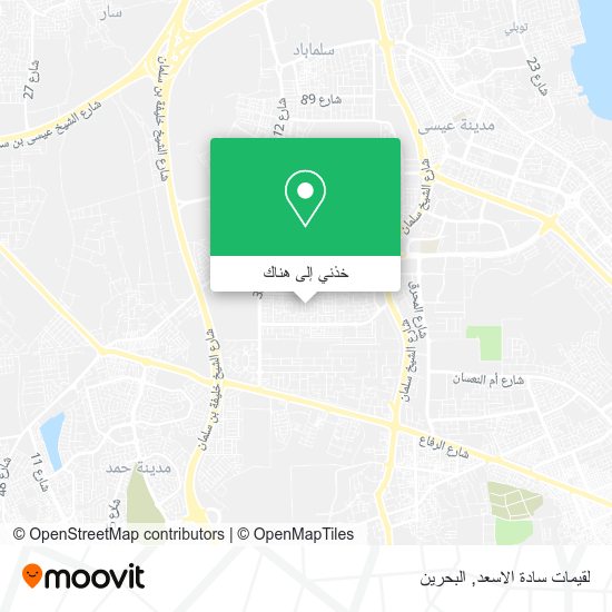 خريطة لقيمات سادة الاسعد