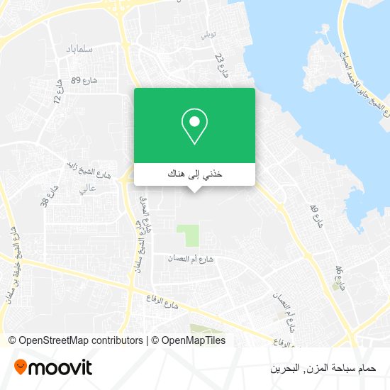 خريطة حمام سباحة المزن