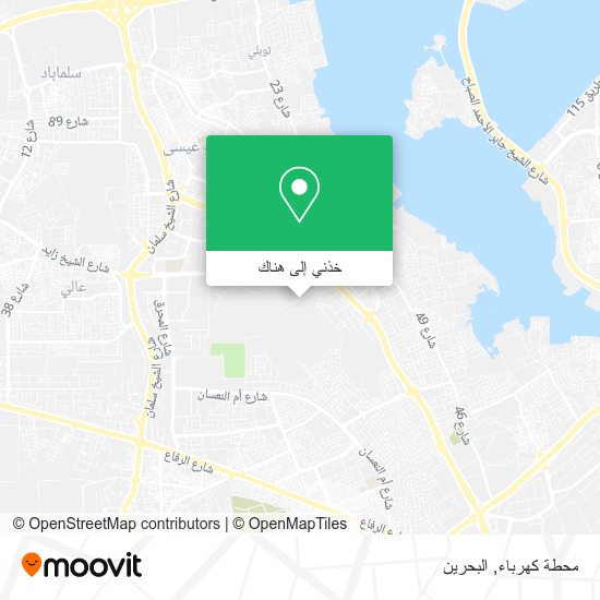 خريطة محطة كهرباء