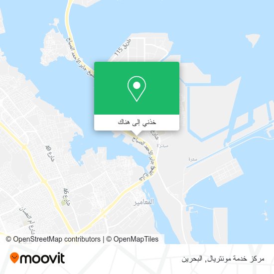 خريطة مركز خدمة مونتريال
