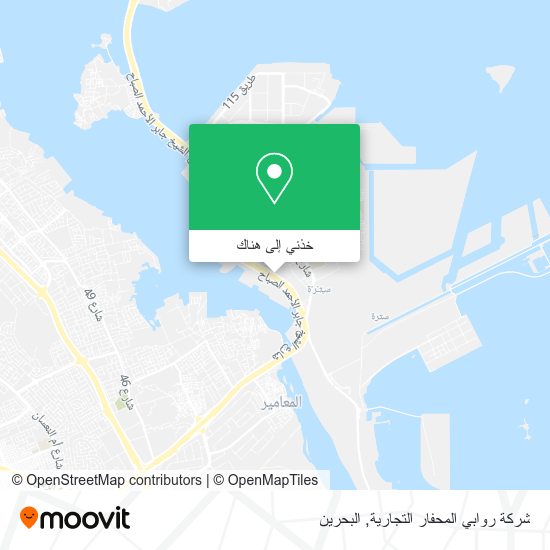 خريطة شركة روابي المحفار التجارية