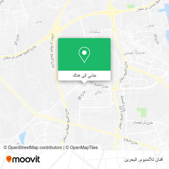 خريطة أفنان للألمنيوم