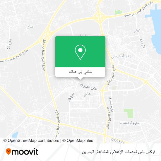 خريطة فوكس بلس لخدمات الإعلام والطباعة