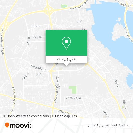 خريطة صناديق إعادة التدوير