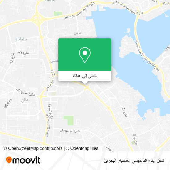 خريطة شقق أبناء الدعايسي العائلية