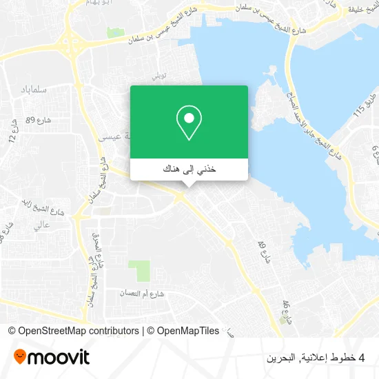 خريطة 4 خطوط إعلانية