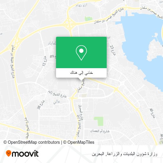 خريطة وزارة شؤون البلديات والزراعة