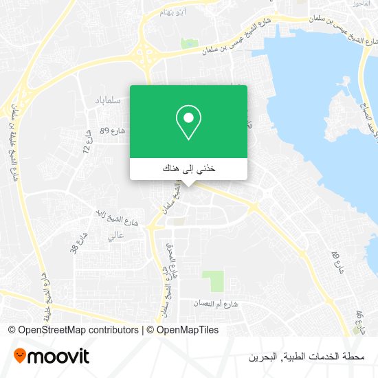 خريطة محطة الخدمات الطبية