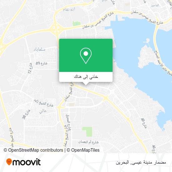 خريطة مضمار مدينة عيسى