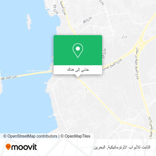 خريطة الثابت للأبواب الأوتوماتيكية