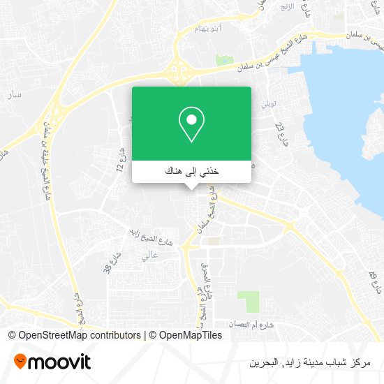 خريطة مركز شباب مدينة زايد