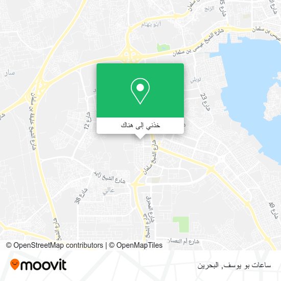 خريطة ساعات بو يوسف