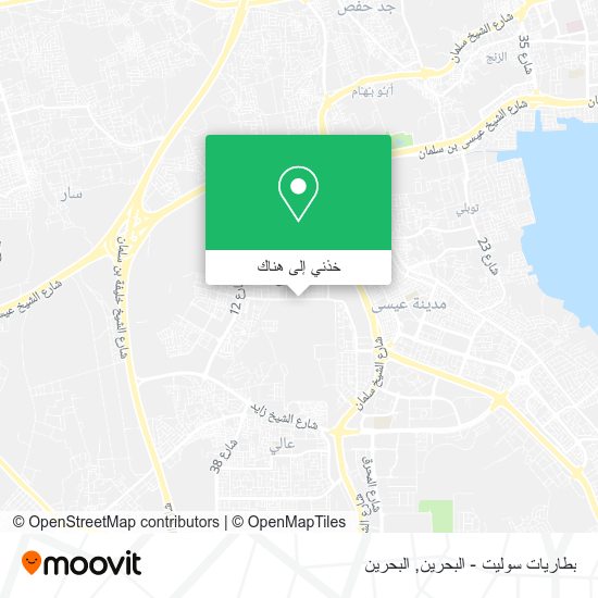 خريطة بطاريات سوليت - البحرين