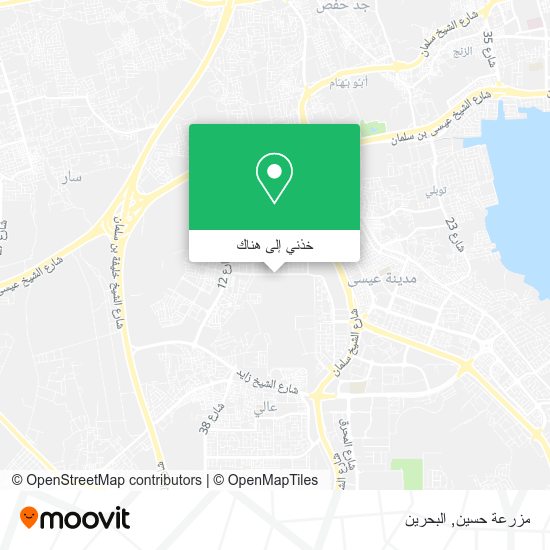 خريطة مزرعة حسين