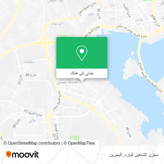 خريطة مخزن الشاهين البارد