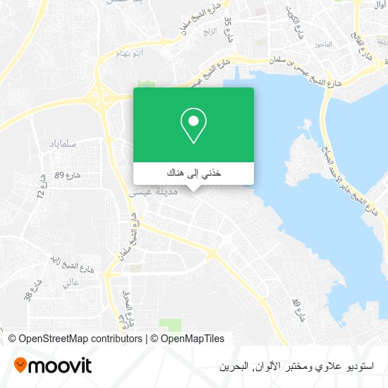 خريطة استوديو علاوي ومختبر الألوان