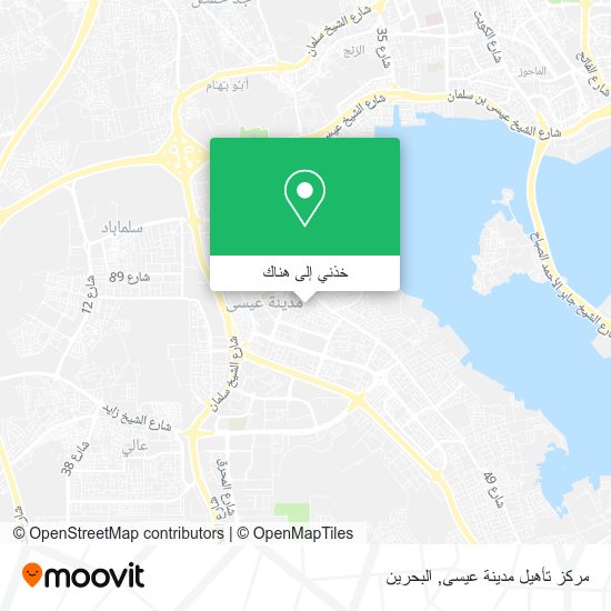 خريطة مركز تأهيل مدينة عيسى
