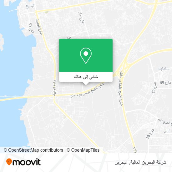 خريطة شركة البحرين المالية