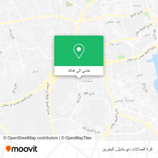 خريطة كرة الصالات دي باديل