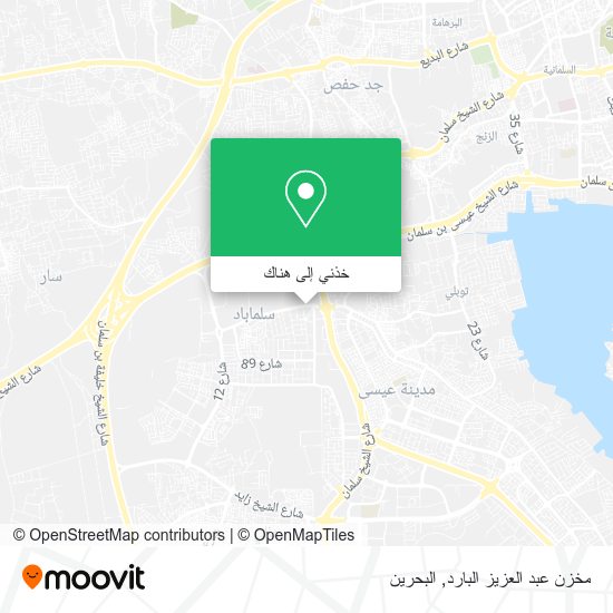 خريطة مخزن عبد العزيز البارد